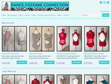 Tablet Screenshot of dancecostumeconnection.com